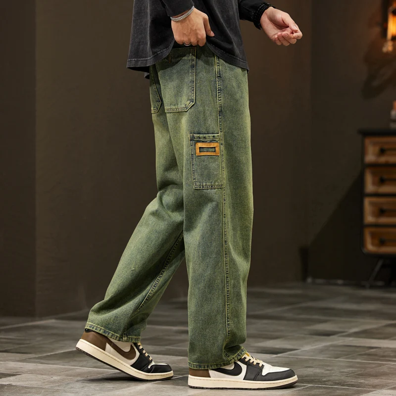 Men'S Fashion With Baggy Jeans - Джинсы мужские мешковатые с широкими штанинами,