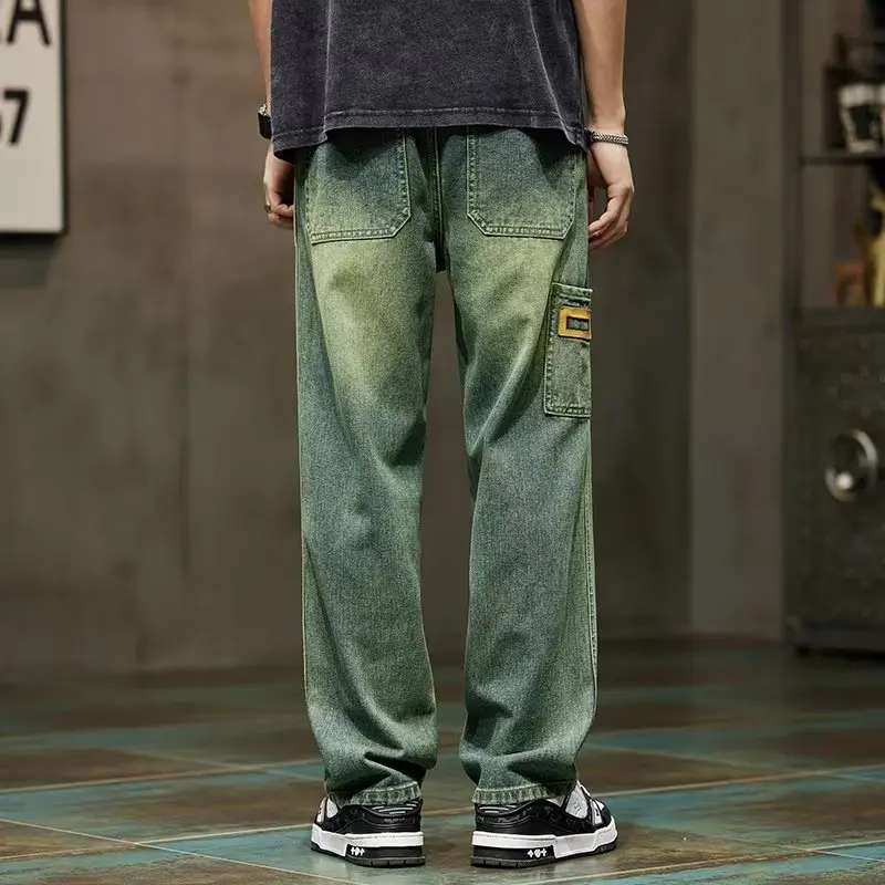 Men'S Fashion With Baggy Jeans - Корейские модные винтажные джинсы, мужские мешковатые