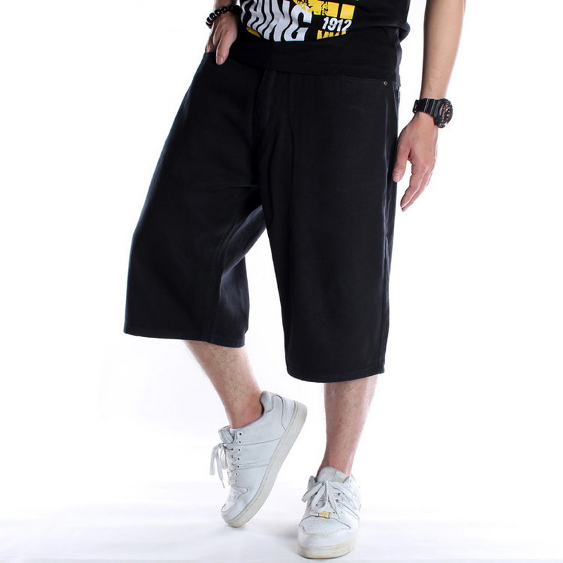 Men'S Fashion With Baggy Jeans - Шорты мужские джинсовые в стиле хип-хоп,