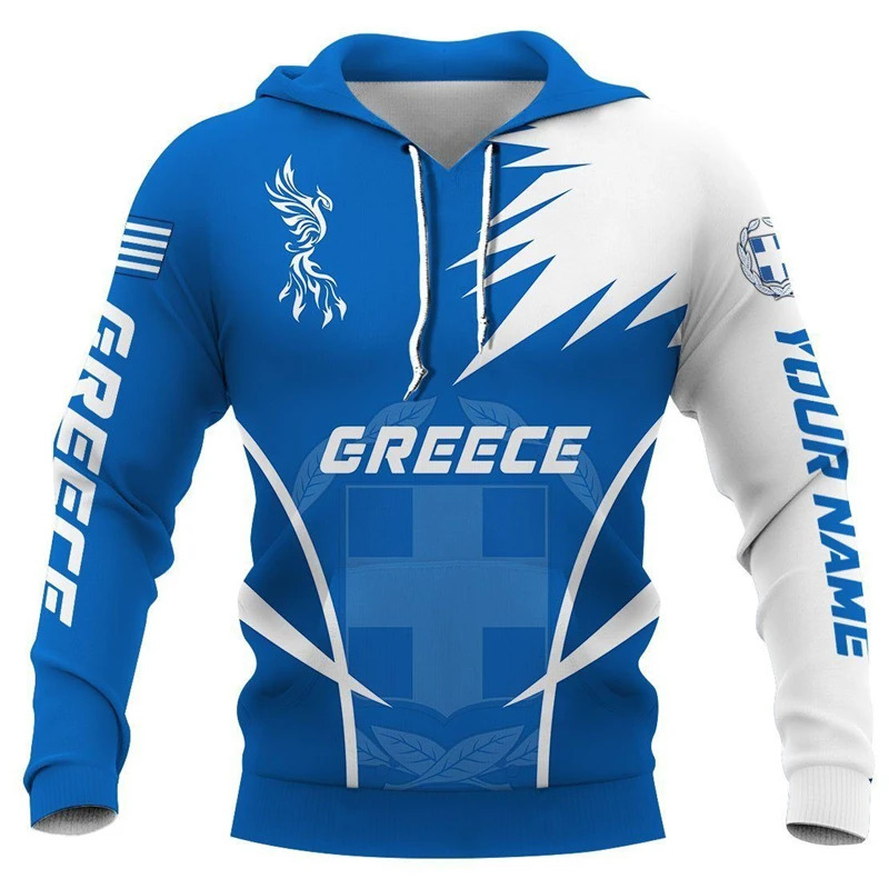 Men'S Fashion Greece - Цельная толстовка с капюшоном для мужчин