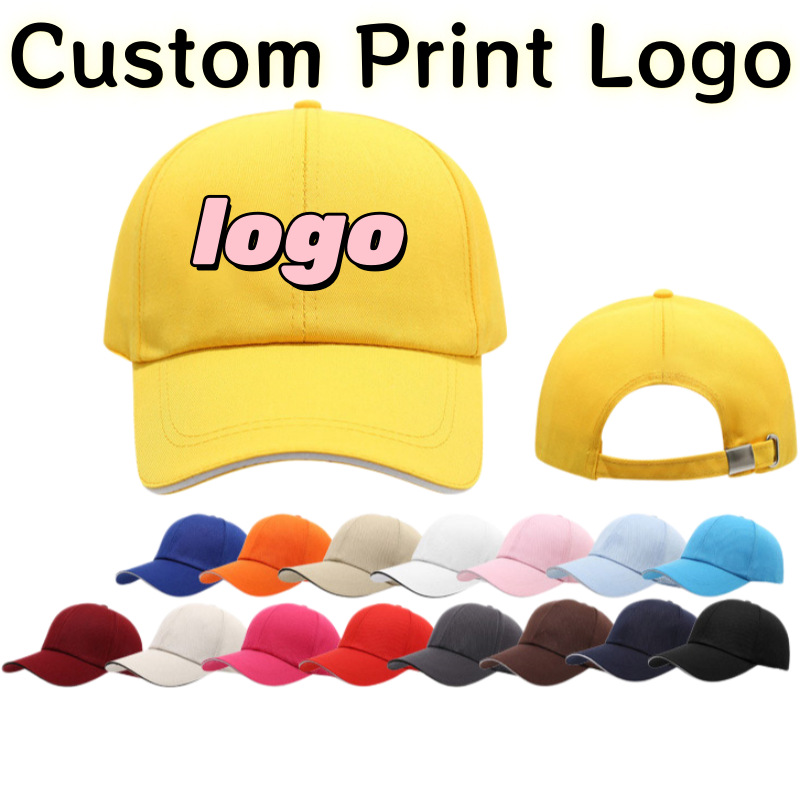 Men'S Fashion With Hat - Бейсболка с индивидуальным принтом логотипа, из