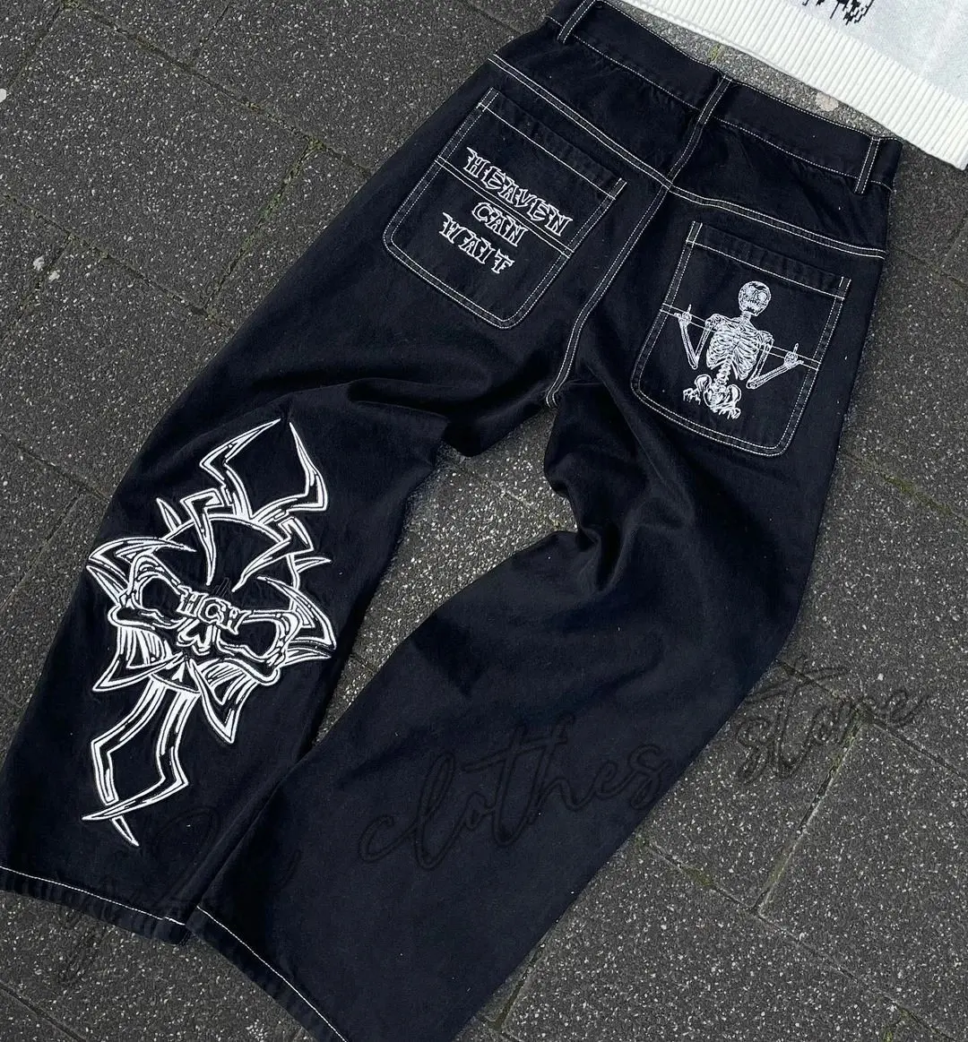 2024 новые джинсы с принтом, м – обзор и цена Men'S Fashion With Baggy Jeans