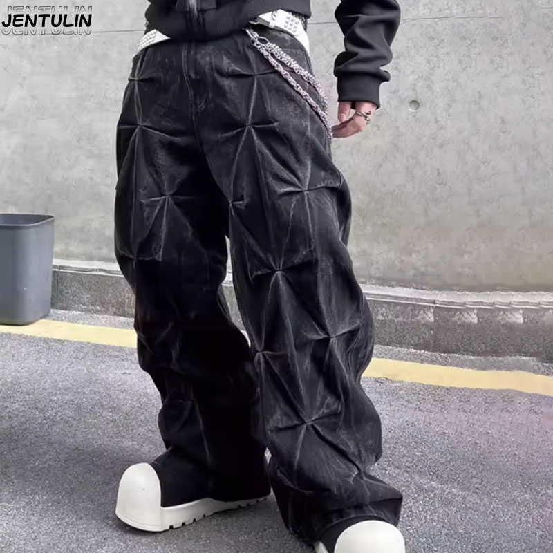 Y2K Эстетика Новый узор Вышивк – обзор и цена Men'S Fashion With Baggy Jeans
