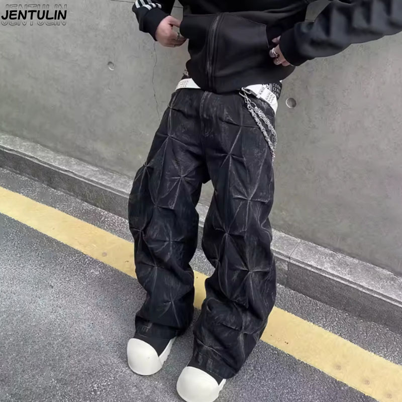 Y2K Эстетика Новый узор Вышивк – обзор и цена Men'S Fashion With Baggy Jeans