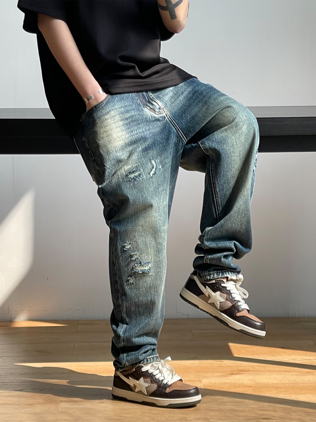 Модные рваные мешковатые джинс – обзор и цена Men'S Fashion With Baggy Jeans