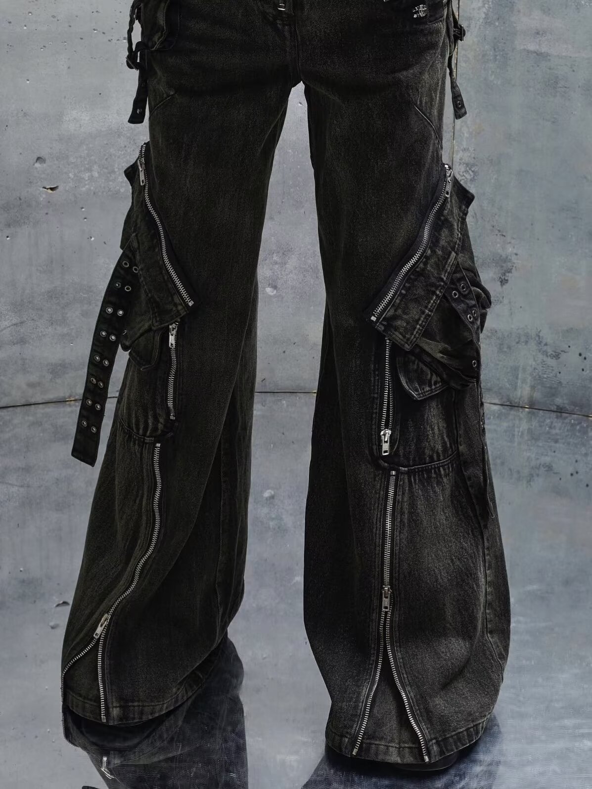 Y2K черные готические панк-мол – обзор и цена Men'S Fashion With Baggy Jeans