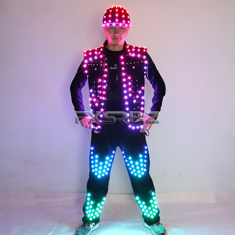 Полноцветный светодиодный кост – обзор и цена Men'S Fashion Light Jacket