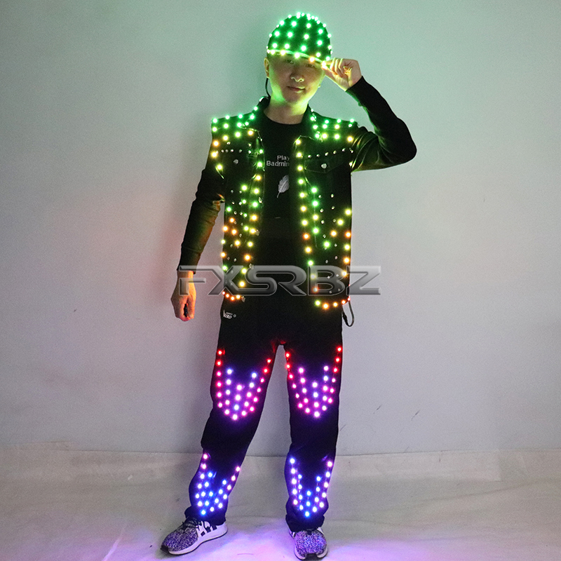 Полноцветный светодиодный кост – обзор и цена Men'S Fashion Light Jacket