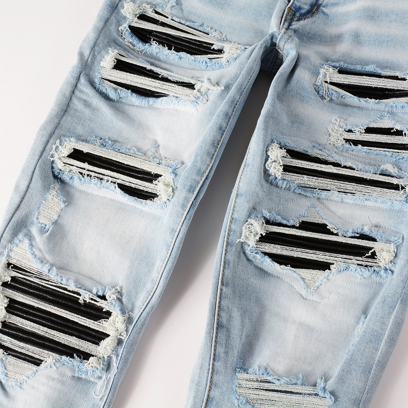 Мужские черные плиссированные  – обзор и цена Skinny Jeans Ripped